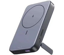 Купить - power bank  Power Bank UGREEN PB206 10000mAh 20W Mini Magnetic Wireless (15086) со сложной серой подставкой