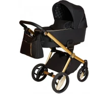 Купить - детскую коляску  Детская коляска универсальная 2 в1 Invictus V-PRAM GOLDEN LIGHT-BLACK SHINE GOLD