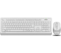 Купить - клавиатуру  Комплект 2в1 A4-Tech FG1010 (клавиатура+мышь) Wireless White/Grey
