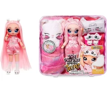 Купить - игрушку для девочки  Игровой набор с куклой Na! Na! Na! Surprise серии "Teens" Пижамная китти-вечеринка Милы Роуз (577423)