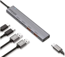 Купить - кардридер  USB Хаб на 4 порта Promate (litehub-pro)