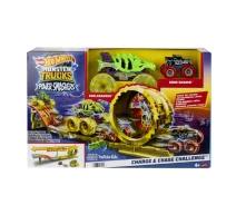 Купить - товар для ребенка  Трек Hot Wheels Monster Trucks Power Smashers Заряжай и преследуй (HXT05)