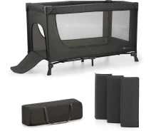 Купить - детскую кроватку  Кровать-манеж Kinderkraft Joy Light Grey (KLJOYLIGRY00000) (00-00305254)