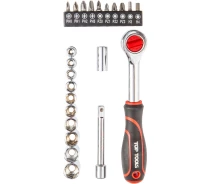 Купить - гаечный ключ  Набор торцевых гаечных ключей Top Tools 1/4" 23 предмета (38D505)