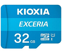 Купить - карту памяти  Карта памяти Kioxia Exceria microSDHC UHS-I 32GB Class10+SD адаптер (LMEX1L032GG2)
