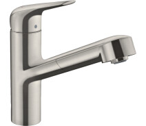 Купить - смеситель  Смеситель для кухни Hansgrohe Focus M42, сталь (71829800)