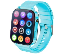 Купить - смарт-часы  Часы детские JETIX DF100 Pro Kids GPS с виброзвонком 4G видеозвонком и фонариком Blue (100Pro-k1)