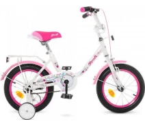 Купить - велосипед и аксессуар  Велосипед детский 14" PROF1 Y1485 Flower (white/pink) (22793)