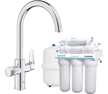 Купить - смеситель  Комплект смесителя для кухни Grohe Blue Pure StartCurve с фильтром обратного осмоса Ecosoft Standard (MO55030592)