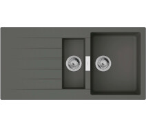 Купить - кухонную мойку  Мойка кухонная Hansgrohe S52, гранит, серый камень (43357290)