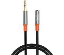 Купить - адаптер и кабель  Кабель XO AUX / AUX 3.5 мм 1m (NB-R269A.black) черный