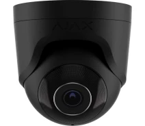 Купить - камеры видеонаблюдения  IP-камера проводная Ajax TurretCam 8мп 2.8мм Poe True WDR IP 65 ИК 35м аудио угол обзора 100° до 110° купольная черная (000039324)