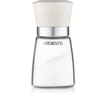 Купить - мельницу для специй  Мельница для соли и перца Ardesto Gemini, 180мл, стекло, пластик, прозрачный, бежевый (AR2101BG)