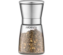 Купить - мельницу для специй  Мельница для соли и перца Ardesto Gemini, 180мл, стекло, нержавеющая сталь, прозрачный (AR2101SS)