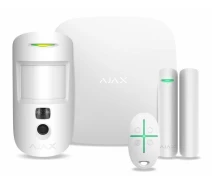Купить - комплект сигнализаций  Комплект охранной сигнализации Ajax HDR StarterKit Cam Plus hub 2 plus motioncam HDR doorprotect spacecontrol jeweller беспроводной, белый