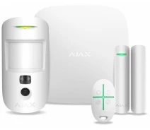 Купить - комплект сигнализаций  Комплект охранной сигнализации Ajax HDR StarterKit Cam hub 2 motioncam HDR doorprotect spacecontrol jeweller беспроводной, белый