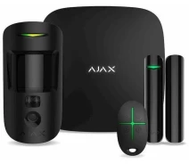 Купить - комплект сигнализаций  Комплект охранной сигнализации Ajax HDR StarterKit Cam Plus hub 2 plus motioncam HDR doorprotect spacecontrol jeweller беспроводной, черный