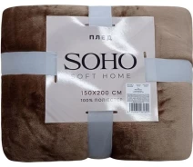 Купить - плед  Плед SOHO 150*200 см Plush Brown 6996538