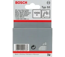 Купить - скобу и заклепку  Скобы Bosch 14мм ТИП 53 1000шт (1.609.200.368)
