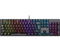 Купить - клавиатуру  Клавиатура игровая Vinga KBGM-100 LED Blue Switch USB Black (KBGM-100 Black)