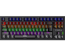 Купить - клавиатуру  Клавиатура игровая Vinga KBGM-110 87 key LED Blue Switch USB Black (KBGM-110 Black)