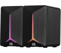 Купить - колонки для ПК  Акустическая система 2E Gaming Speakers SG300 2.0 RGB 3.5mm Black