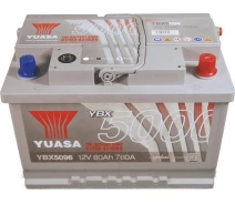 Купить - автомобильный аккумулятор  Автомобильный аккумулятор Yuasa 80 Ah/12V Silver High Performance Battery (0) (YBX5096)