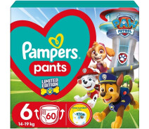 Купить - подгузник  Подгузники-трусики Pampers Pants Щенячий патруль Размер 6 (14-19 кг) 60 шт (8006540863657)