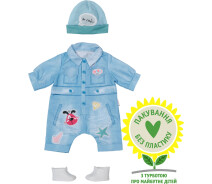 Купить - игрушку для девочки  Набор одежды для куклы BABY BORN - ДЖИНСОВЫЙ СТИЛЬ (джинс. комбинезон, шапка, обувь) (832592)