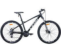 Купить - велосипед и аксессуар  Велосипед 27.5" Leon XC-90 DD 16.5" черно-белый c серым (OPS-LN-27.5-086) 2021