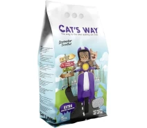 Купить - наполнитель для туалетов  Бентонитовый наполнитель CAT'S WAY лаванда+фиолет. гранулы, 5л(8682162004588)