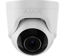 Купить - камеры видеонаблюдения  IP-камера проводная Ajax TurretCam 5мп 2.8мм Poe True WDR IP 65 ИК 35м аудио угол обзора 100° до 110° купольная белая (000039304)