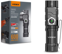 Купить - фонарик  Портативный светодиодный фонарик VIDEX VLF-A244RH 600Lm 5000K