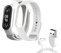 Купить - аксессуар к смарт-чсасам  Комплект ремешков ArmorStandart Set для Xiaomi Mi Band 7/6/5 New Style White (ARM77041)