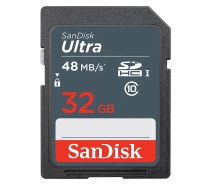Купить - карту памяти  Карта памяти SanDisk 32GB SDHC C10 UHS-I R48MB/s Ultra (SDSDUNB-032G-GN3IN)