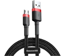 Купить - адаптер и кабель  Кабель Baseus Cafule USB to Micro 3m Black/Red (CAMKLF-H91)