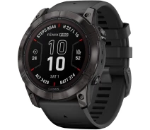 Купить - смарт-часы  Смарт-часы Garmin fēnix 7X Pro – Sapphire Solar Edition Carbon Grey DLC Titanium with Black Band (010-02778-11)