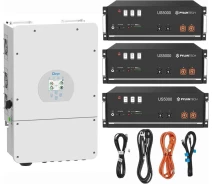 Купить - инвертор  Гибридный инвертор Deye SUN-8K-SG01LP1-EU 8kW + Батарея Pylontech US5000 48V, 100Ah, 4,8 кВт/ч (3шт.) + Набор кабелей Py