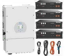 Купить - инвертор  Гибридный инвертор Deye SUN-8K-SG01LP1-EU 8kW+Батарея Pylontech batteries US3000C 48V, 74Ah, 3,5 кВт/ч (4шт.)+Набор кабелей