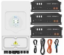 Купить - инвертор  Гибридный инвертор Deye SUN-6K-SG03LP1-EU 6kW + Батарея Pylontech US5000 48V, 100Ah, 4,8 кВт/ч (3шт.) + Набор кабелей Pylontech