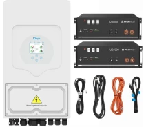 Купить - инвертор  Гибридный инвертор Deye SUN-6K-SG03LP1-EU 6kW + Батарея Pylontech US5000 48V, 100Ah, 4,8 кВт/ч (2шт.) + Набор кабелей Pylontech