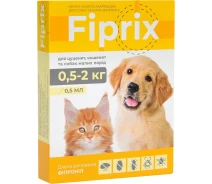 Купить - средство по уходу за животными  Фиприкс (Fiprix) капли для щенков и котят 0,5-2 кг (4*0,5 мл), MODES