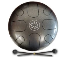 Купить - перкуссионный инструмент  PALM PERCUSSION METAL TONGUE DRUM 8 LEAFS SPOT GREY