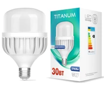 Купить - лампу  Лампа светодиодная TITANUM A100 30W E27 6500К (TL-HA100-30276)