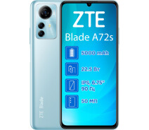 Купить - смартфон и мобильный телефон  ZTE A72S 4/128GB Blue