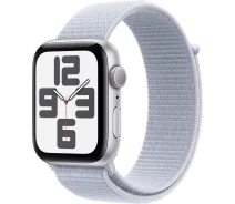 Купить - смарт-часы  Apple Watch SE GPS 44mm Silver Aluminium Case with Blue Cloud Sport Loop (MXET3QH/A)