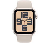 Купить - смарт-часы  Смарт-часы Apple Watch SE GPS 40mm Starlight Aluminium Case with Starlight Sport Band - S/M (MR9U3QP/A)
