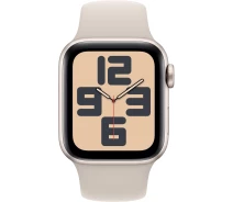 Купить - смарт-часы  Смарт-часы Apple Watch SE GPS 40mm Starlight Aluminium Case with Starlight Sport Band - S/M (MR9U3QP/A)
