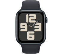 Купить - смарт-часы  Смарт-часы Apple Watch SE GPS 44mm Midnight Aluminium Case with Midnight Sport Band - S/M (MRE73QP/A)