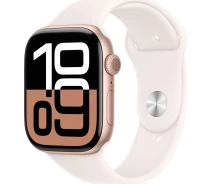 Купить - смарт-часы  Apple Watch Series 10 GPS 46mm Rose Gold Aluminium Case with Light Blush Sport Band - S/M (MWWT3QH/A)